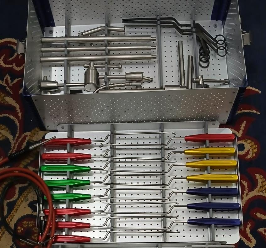 Complete Veterinary Double Set BOX 1 Long Tube FCS for Caninus Surgery